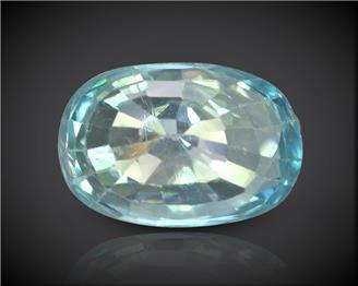 Blue Zircon Natural Certified 3.68 carats (DIN 90266 )